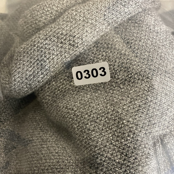 Skies Are Blue Asa Knit Blazer Gray Charcoal Open Front 3/4 Sleeves Cuffs Small - Picture 16 of 16